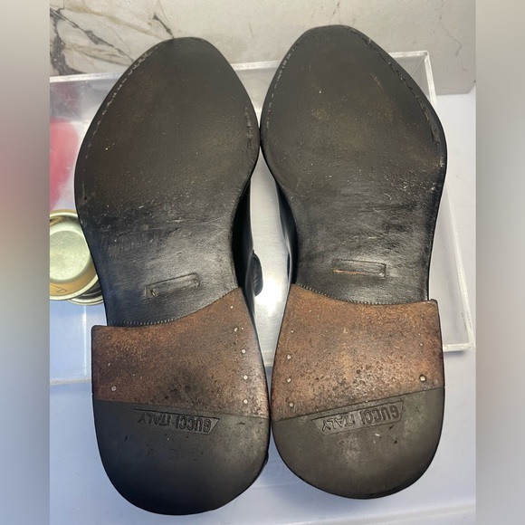 GUCCI loafers shoes mens leather sz 10 made in italy - Picture 12 of 16